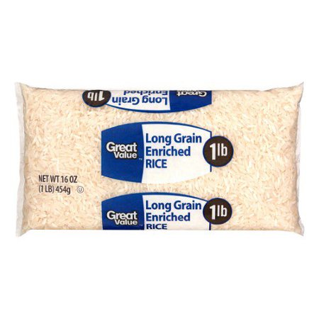 Great Value Long Grain Enriched Rice, 16 oz - Walmart.com - Walmart.com