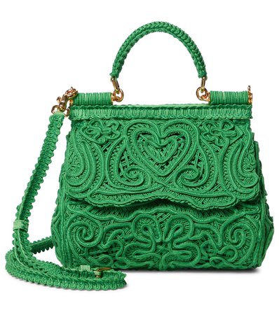 Dolce & Gabbana - Sicily Mini lace shoulder bag | Mytheresa