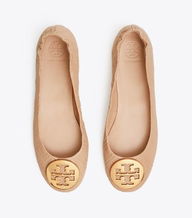 Tory Burch Minnie Travel Ballet Flat, Quilted Leather: Women's Shoes
