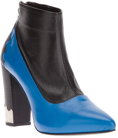 paneled ankle boot