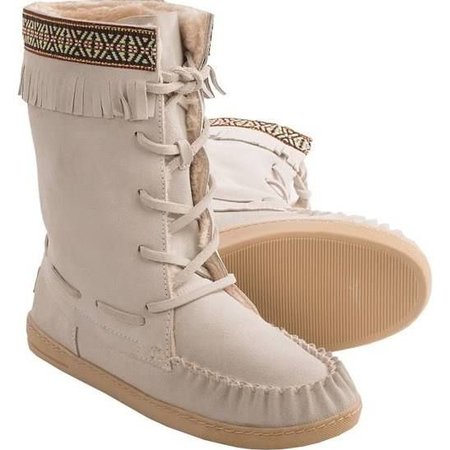 womens white moccasin snow boots - Google Search