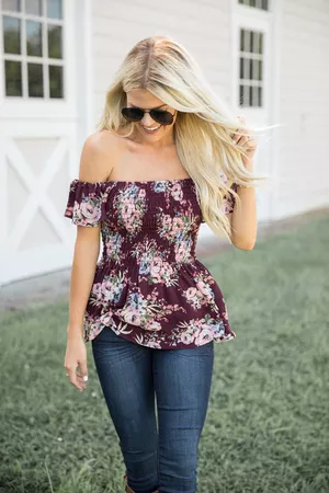 Send My Love To You Floral Blouse - The Pink Lily