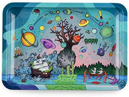Amazon.com: Ooze - Metal Rolling Tray - Tree of Life - (Small) - Smoking Accessories - Rolling Tray - Ashtray 🚬: Health & Personal Care