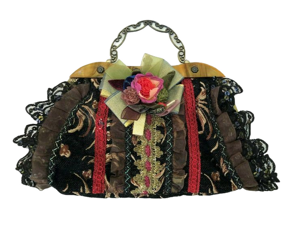 lace brocade handbag