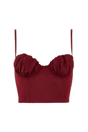 Adore' Red Glossy Corset Top - Mistress Rock