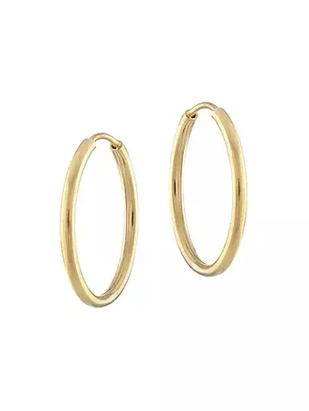 Shop Alexa Leigh Daily 18K-Gold-Filled Small Hoop Earrings | Saks Fifth Avenue