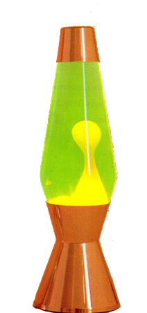 yellow green lava lamp