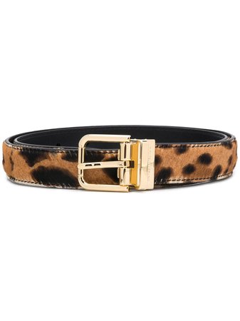 Dolce & Gabbana Adjustable Leopard Print Belt - Farfetch