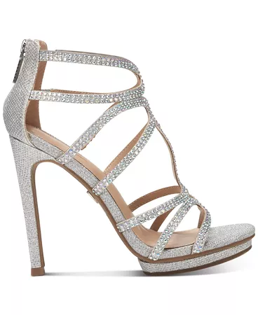 Thalia Sodi Women's Remini Embellished Evening Sandals & Reviews - Sandals - Shoes - Macy's