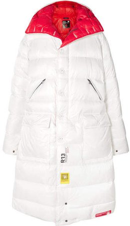 Brumal Reversible Hooded Quilted Shell Down Jacket - White