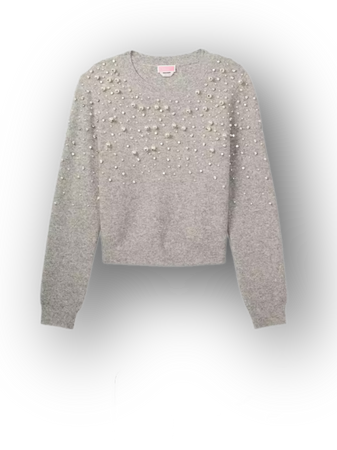 gray Kate Spade Pearl embellished sweater top shirts