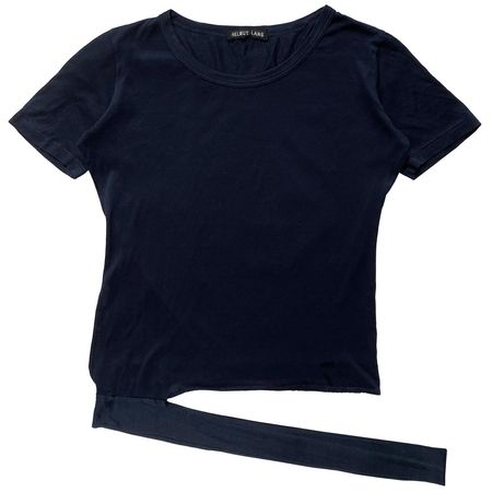 Helmut Lang, S/S 2004 Stretch Cotton Deconstructed Slash T-shirt - La Nausée - fashion archive / retail shop