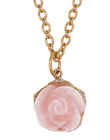 Pink Opal Flower Pendant | Marissa Collections