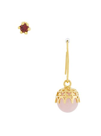 Iosselliani Puro Rose Quartz Earrings | Farfetch.com