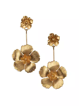 Shop Jennifer Behr Kalina 18K Gold-Plated Drop Earrings | Saks Fifth Avenue