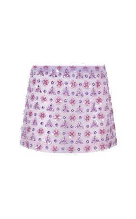 Crystal-Embellished Mini Skirt By Des Phemmes | Moda Operandi