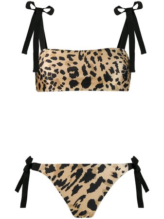 Zimmermann leopard-print bikini £270 - Fast Global Shipping, Free Returns
