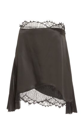 Lace Satin Mini Skirt By Victoria Beckham | Moda Operandi