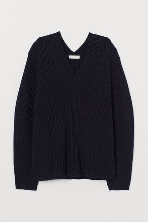 H&M Navy Blue Knit Sweater