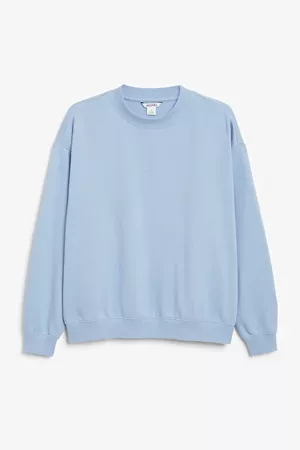 Loose-fit sweater - Blue - Monki WW