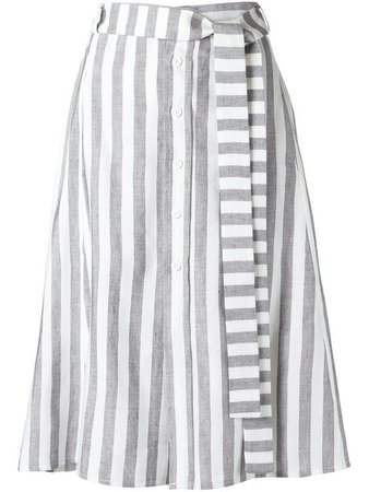 gray stripe skirt