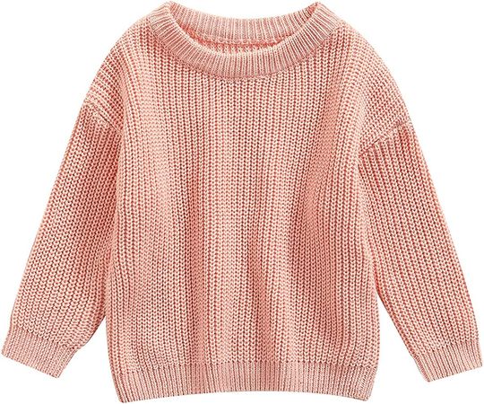 Amazon.com: Infant Toddler Baby Girl Boy Knit Sweater Pullover Sweatshirt Warm Long Sleeve Shirt Tops Knitted Fall Winter Clothes (Brown, 3-4T): Clothing, Shoes & Jewelry