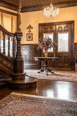 historic mansion foyer
