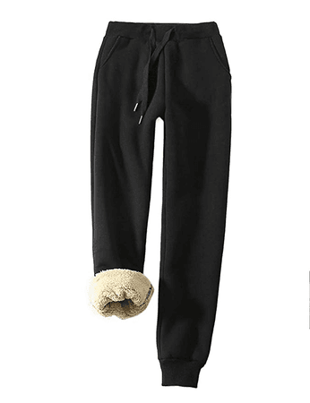 sweatpants with fur inside - Google Search