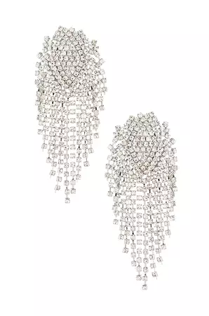 SHASHI Royal Queen Earring in Silver | REVOLVE