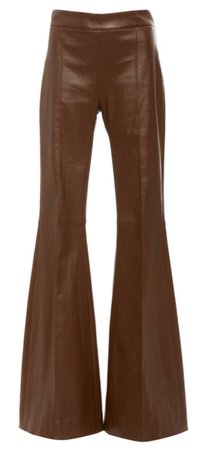 2020 brown leather trousers