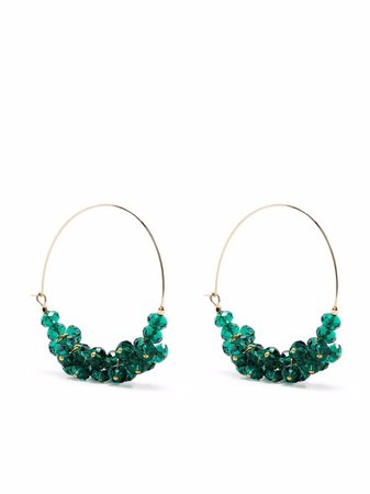 Isabel Marant bead-embellished hoop earrings