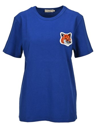 Maison Kitsune Velvety Fox Head Patch T-shirt