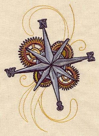 compass rose embroidery - Google Search