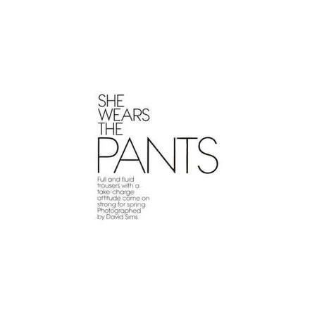 pants magazine text