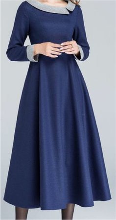 Blue Winter Dress