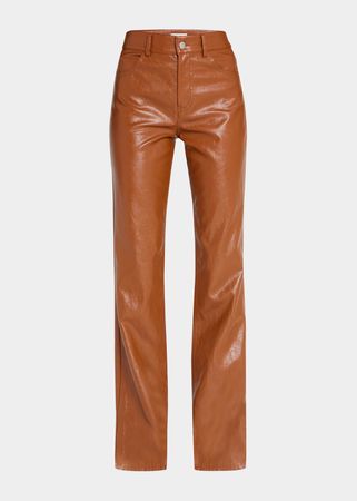 A.L.C. Freddie Flared Vegan Leather Pants - Bergdorf Goodman