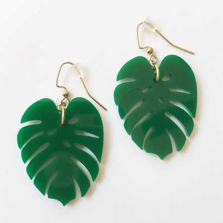 *Palm Leaf Earrings – Ellie's Sparkles