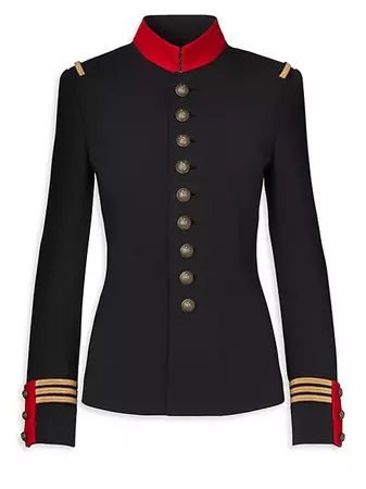 Shop Ralph Lauren Collection Iconic Style The Officer's Double-Faced Wool Jacket | Saks Fifth Avenue