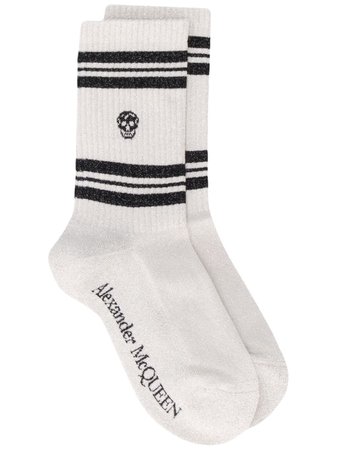 Alexander Mcqueen Skull Sport Socks
