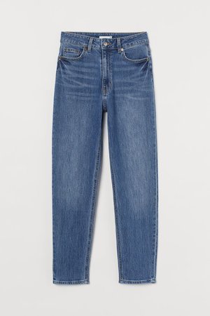 Slim Mom High Ankle Jeans - Medium blue - Ladies | H&M US