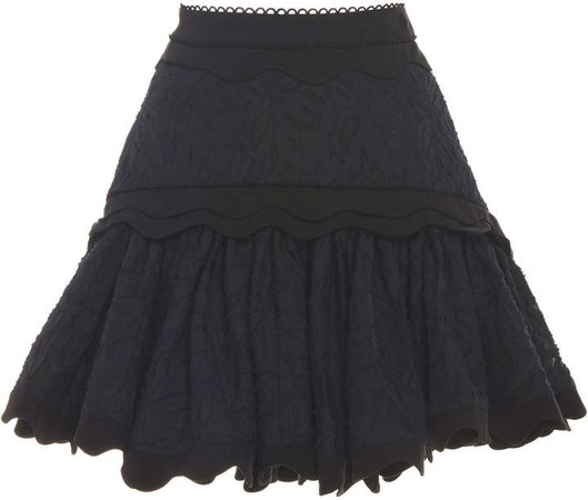 Acler Montana Scalloped Lace Mini Skirt