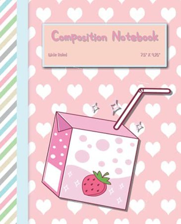 Amazon.com: Kawaii Strawberry Milk Composition Notebook: Yume Kawaii Accessories: 9798472011341: Books, Jynxiee: Books