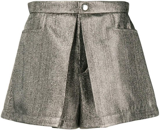 inverted pleat shorts