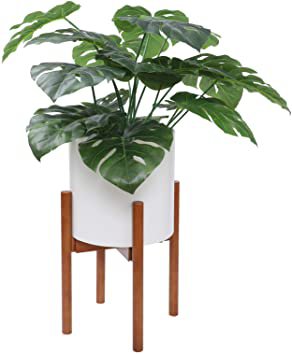 Indoor Plant Stand Adjustable Bamboo Wood Flower Pot Holder Mid Century Modern Plant Holder Display Rack for Home, Office, Garden, Patio, Lawn, Yard, Library, Restaurant, Up to 12 Inches: Amazon.ca: Patio, Lawn & Garden