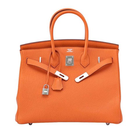 Hermès Birkin 35 H Orange - Togo Leather PHW | Baghunter