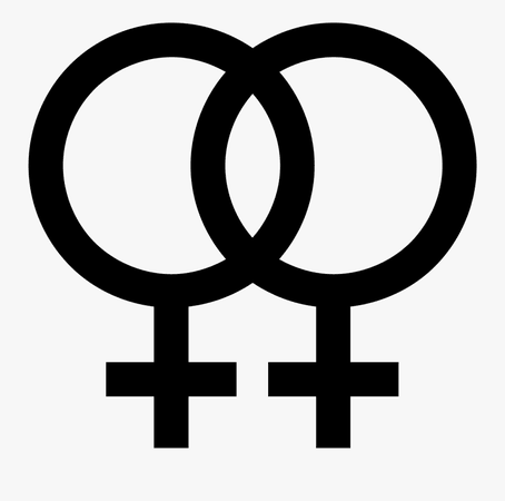 Transparent Female Sign Png - Lesbian Symbol Png , Free Transparent Clipart - ClipartKey