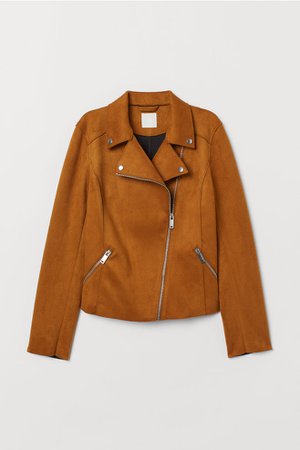 Biker jacket - Brown - Ladies | H&M GB