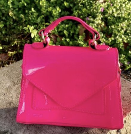 neon pink mini bag