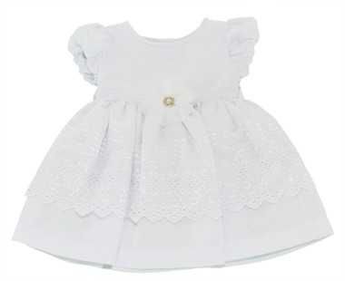 Vestido Bebê Batizado Mimo Branco