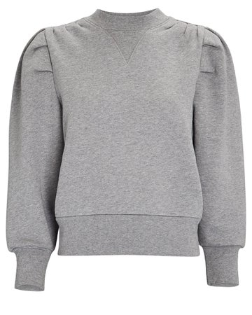 FRAME | Shirred Cotton-Blend Sweatshirt | INTERMIX®
